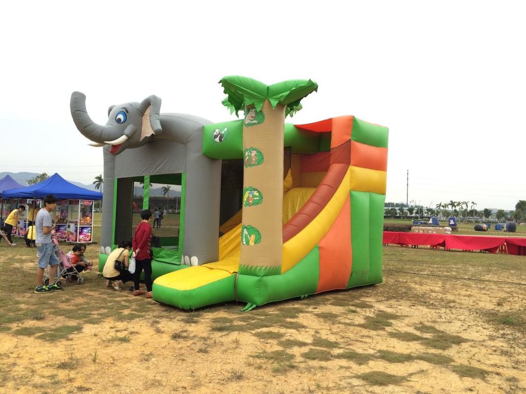 बच्चों के लिए बच्चों के लिए inflatable महल आउटडोर इनडोर ब्लो अप उछाल घर कस्टम लोगो